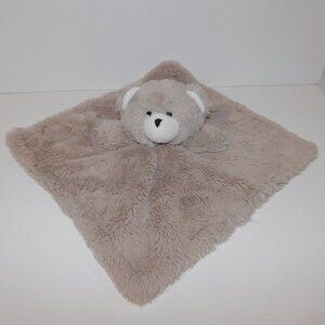 Manhattan Kids Cuddly Pal Teddy Bear Security Blanket Brown Tan Plush Baby Lovey